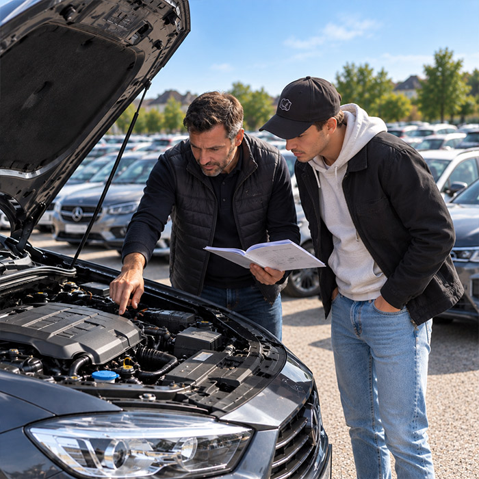 Vérification d'une voiture d'occasion avant un financement au Luxembourg avec Prêts.lu
